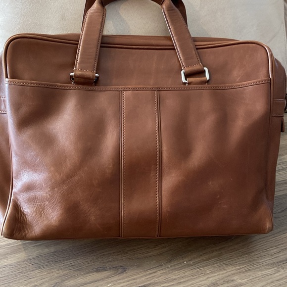Coach Hudson Leather Briefcase Messenger Bag - Picture 11 of 15
